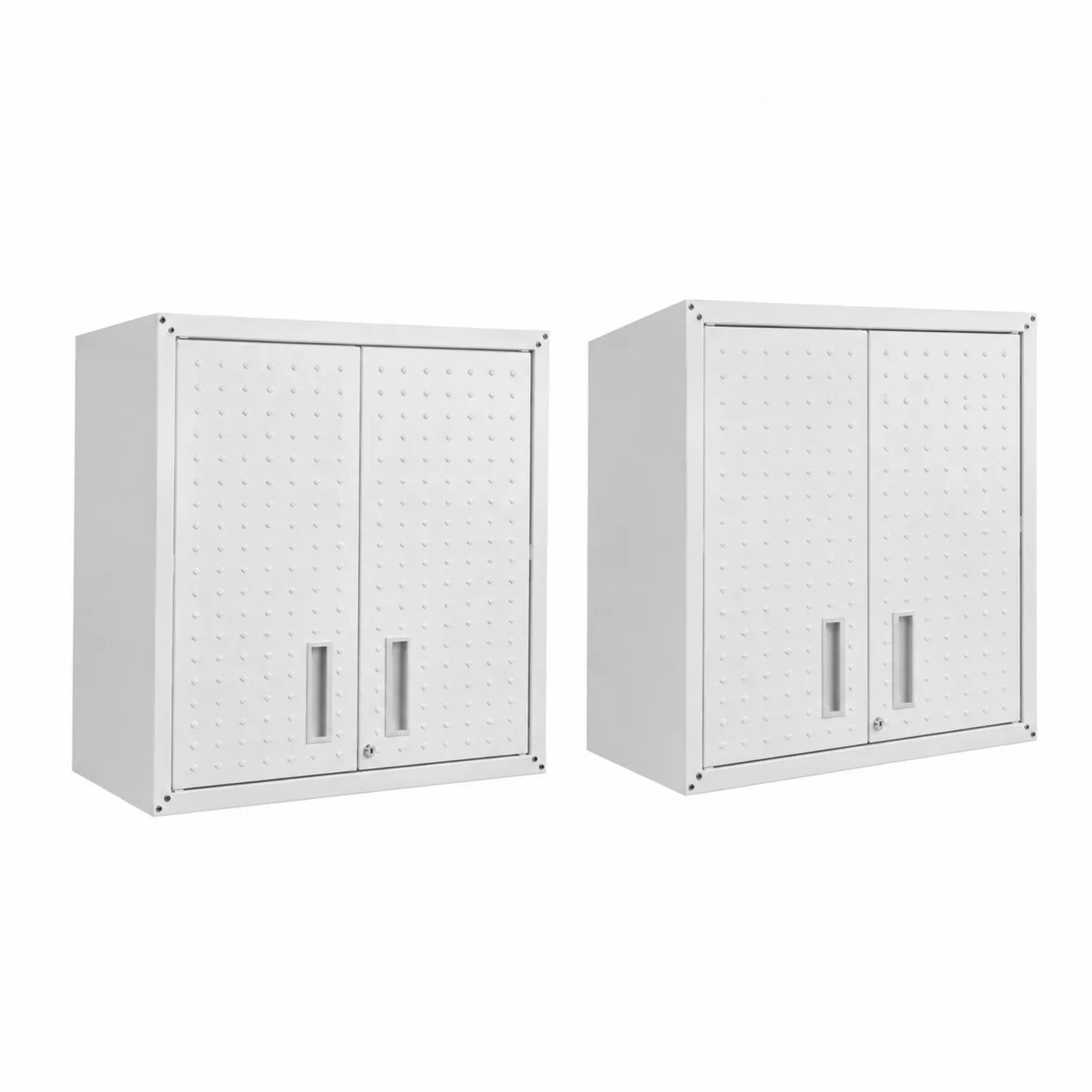Set aus 2 Hängeschränken Stahl Weiß 90x40x90 cm