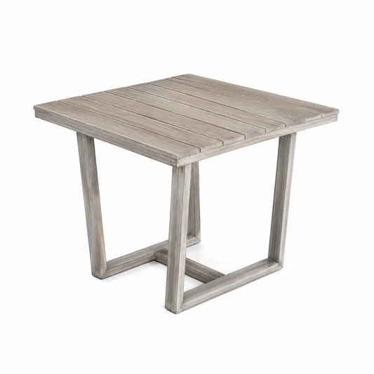 Quadratischer Outdoor-Esstisch Akazienholz Grau