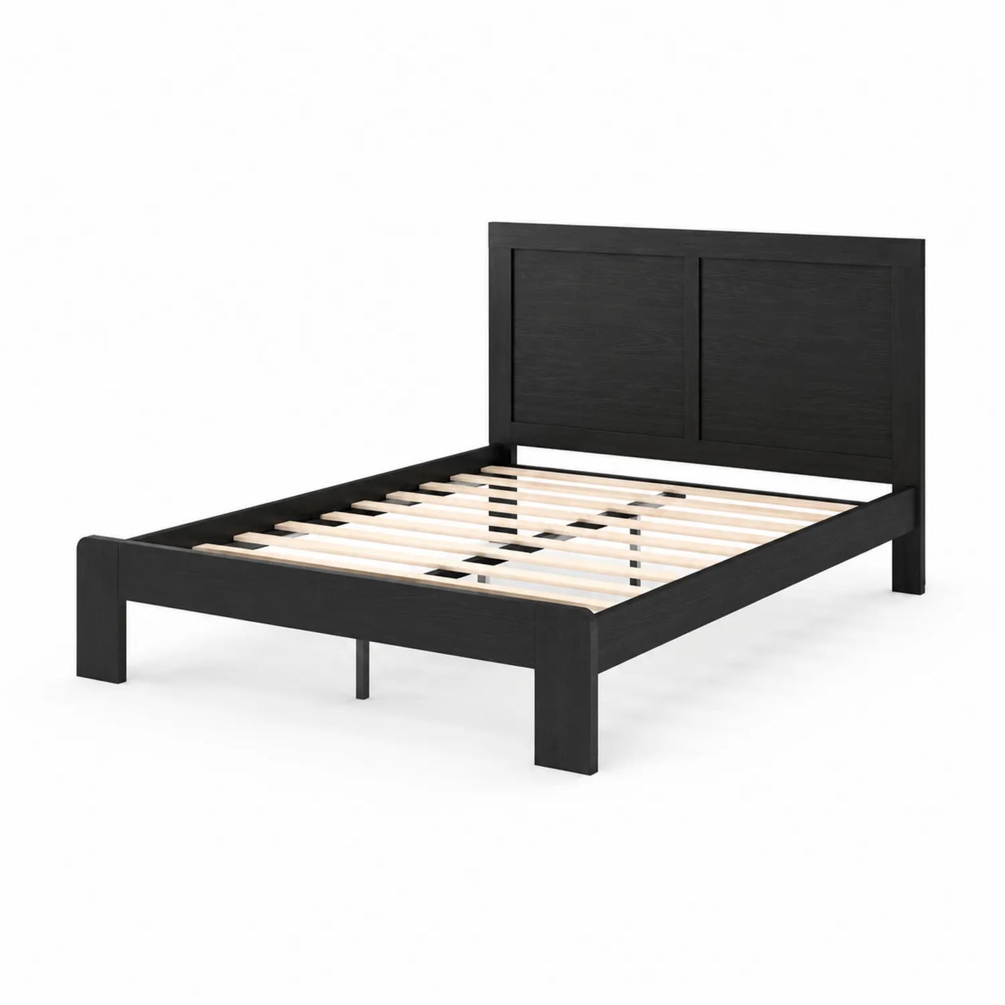 Holzbettgestell 200x160 cm Schwarz