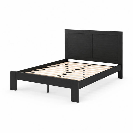 Holzbettgestell 200x160 cm Schwarz