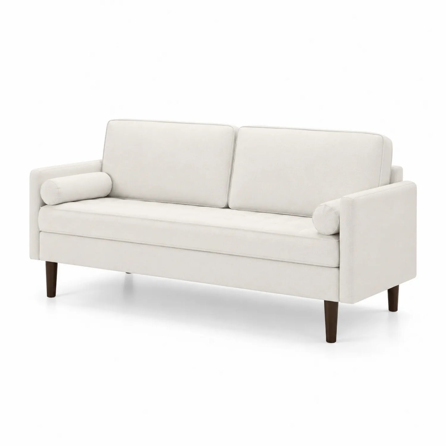 3-Sitzer Sofa Stoff Cremefarben